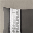 Olliix 510 Design Powell Queen Comforter Set Polyester in Dark Grey