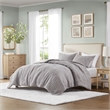 Olliix Chapel Hill Arlo King/Cal King Comforter Mini Set Cotton in Charcoal