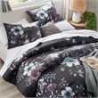Olliix Madison Park Jolene Full/Queen Comforter Set Cotton in Dark Grey/Plum