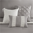 Olliix Madison Park Lacey Cal King Comforter Set Polyester in Grey