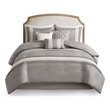 Olliix Madison Park Lacey Cal King Comforter Set Polyester in Grey