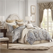 Olliix Croscill Classics Julius Queen Comforter Set Polyester in Blue/Grey