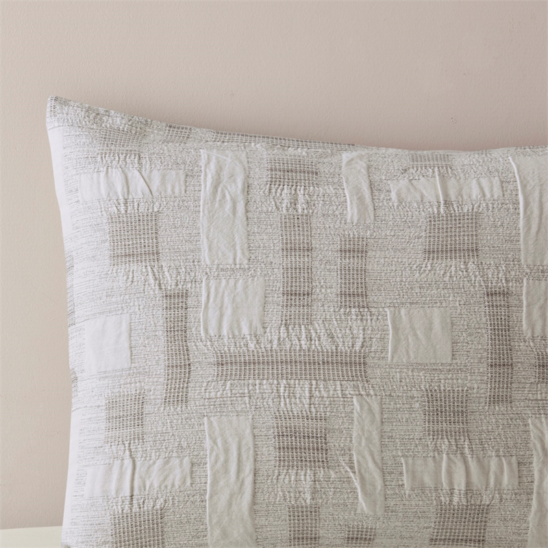 Olliix INK+IVY Cairo Full/Queen Comforter Mini Set Cotton in Ivory