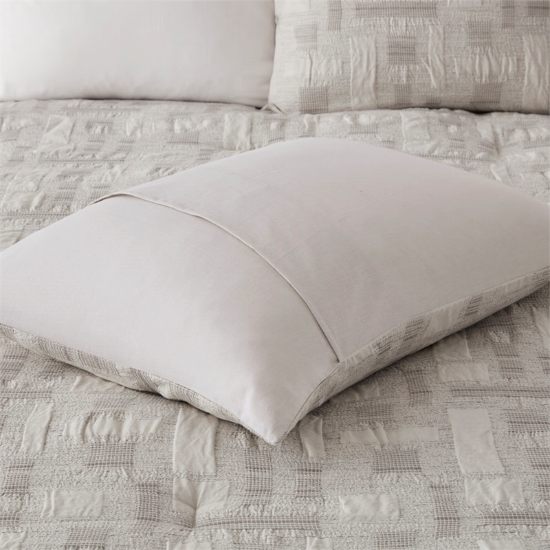 Olliix INK+IVY Cairo Full/Queen Comforter Mini Set Cotton in Ivory