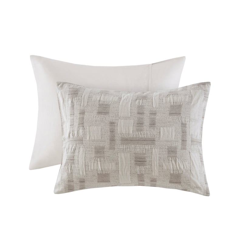 Olliix INK+IVY Cairo Full/Queen Comforter Mini Set Cotton in Ivory