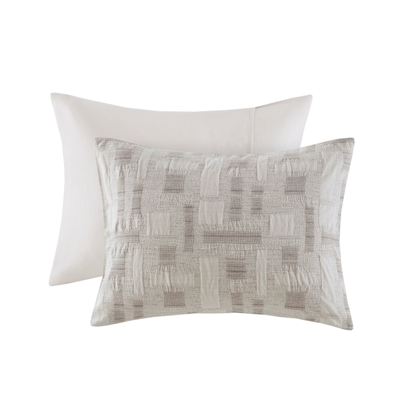 Olliix INK+IVY Cairo King/Cal King Comforter Mini Set Cotton in Ivory