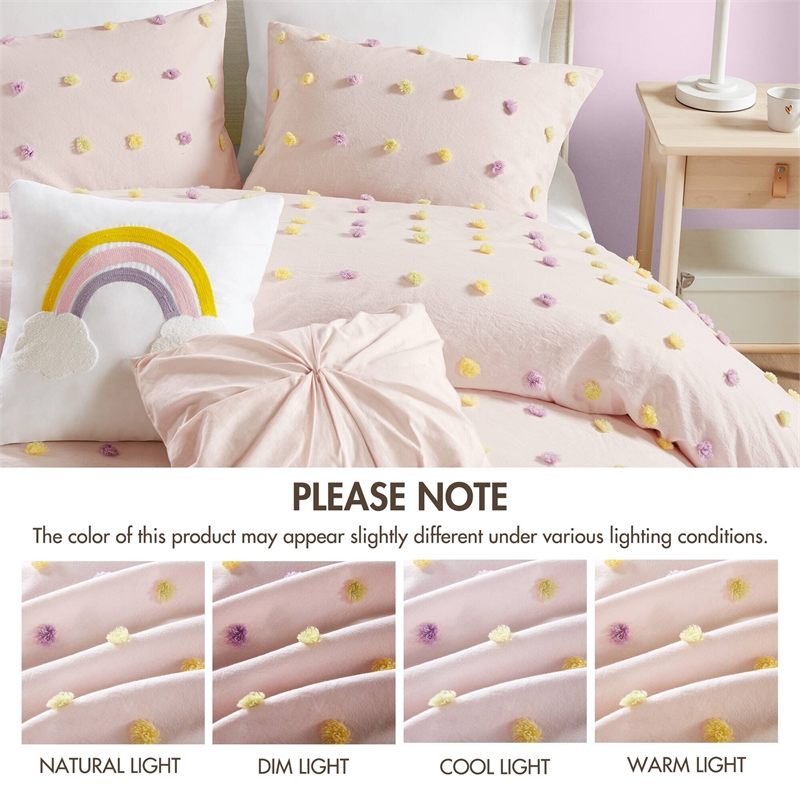 Olliix Intelligent Design Kids Callie Full/Queen Comforter Set in Pink Multi