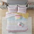 Olliix Intelligent Design Kids Haisley Full/Queen Comforter Set Cotton in Pink
