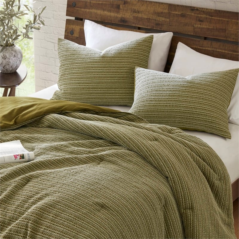 Olliix Woolrich Lyon King/Cal King Comforter Mini Set Cotton in Green