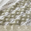 Olliix INK+IVY Imani King/Cal King Comforter Mini Set Cotton in Sage/Ivory