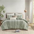 Olliix INK+IVY Shay King/Cal King Comforter Mini Set Cotton in Sage