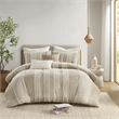 Olliix INK+IVY Shay King/Cal King Comforter Mini Set Cotton in Taupe