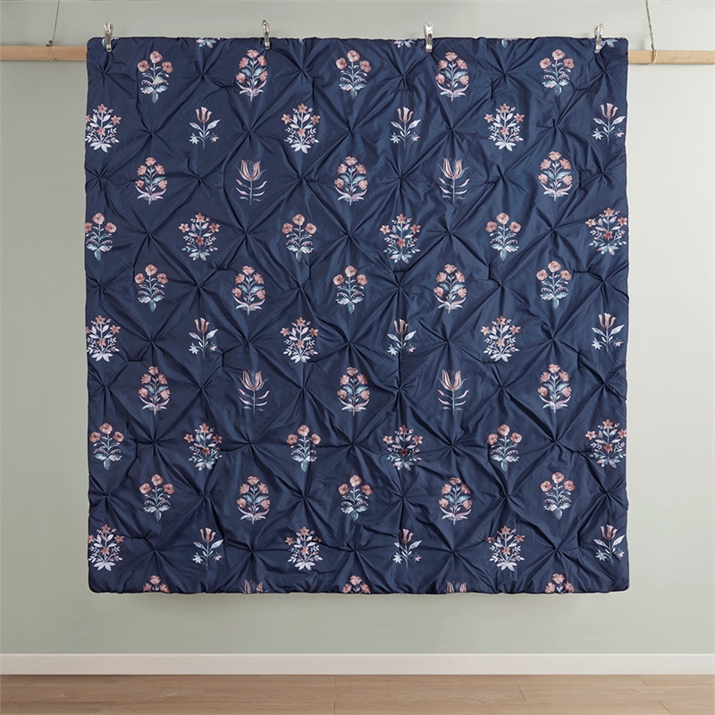 Olliix Madison Park Marfa Full/Queen Comforter Set Polyester in Navy
