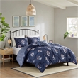 Olliix Madison Park Marfa Full/Queen Comforter Set Polyester in Navy