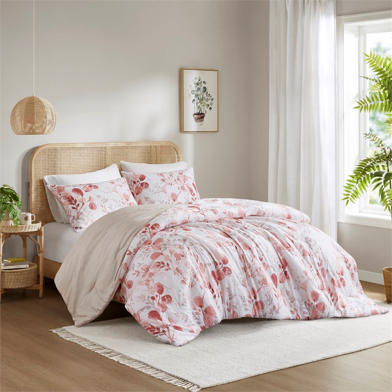 Olliix Regency Heights Gabrielle Full/Queen Comforter Set Polyester in Pink