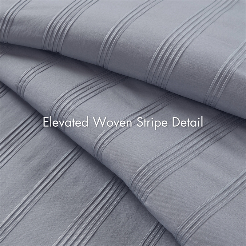 Olliix Super Listing Logan Twin/Twin XL Comforter Set Polyester in Blue/Grey