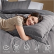 Olliix Super Listing Logan Queen Comforter Set Polyester in Charcoal