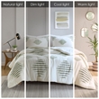 Olliix INK+IVY Tahli King/Cal King Comforter Mini Set Cotton in Green/Ivory