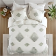 Olliix INK+IVY Tahli King/Cal King Comforter Mini Set Cotton in Green/Ivory
