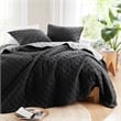 Olliix Madison Park Carolina Full/Queen Comforter Set Polyester in Black