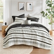 Olliix Madison Park Carolina King/Cal King Comforter Set Polyester in Black