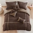 Olliix Madison Park Dallas Queen Comforter Set Polyester in Brown