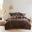 Olliix Madison Park Dallas Cal King Comforter Set Polyester in Brown