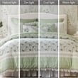 Olliix Madison Park Dawn Queen Comforter Set Cotton in Sage Green