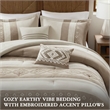 Olliix Woolrich Sutherland Full/Queen Comforter Set Polyester in Taupe