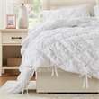 Olliix Intelligent Design Lily Full/Queen Comforter Set Microfiber in White
