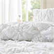 Olliix Intelligent Design Lily Full/Queen Comforter Set Microfiber in White