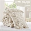 Olliix Intelligent Design Lily Full/Queen Comforter Set Microfiber in Ivory