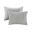 Olliix Madison Park Evelyn Full/Queen Comforter Mini Set Polyester in Grey