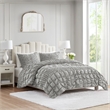 Olliix Madison Park Evelyn Full/Queen Comforter Mini Set Polyester in Grey