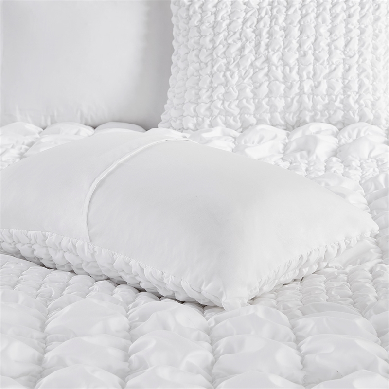 Olliix Madison Park Evelyn King/Cal King Comforter Mini Set Polyester in White