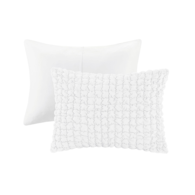 Olliix Madison Park Evelyn King/Cal King Comforter Mini Set Polyester in White
