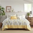 Olliix Madison Park Prairie King/Cal King Comforter Set Polyester in Yellow