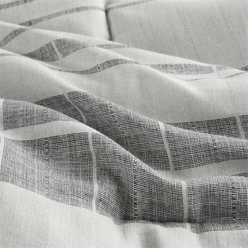 Olliix Madison Park Rhodes Full/Queen Comforter Set Cotton in Grey/Multi