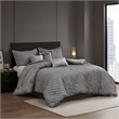 Olliix Madison Park Riva Queen Comforter Set Polyester in Grey