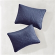 Olliix 510 Design Oakley Full/Queen Bedspread Set Polyester in Navy