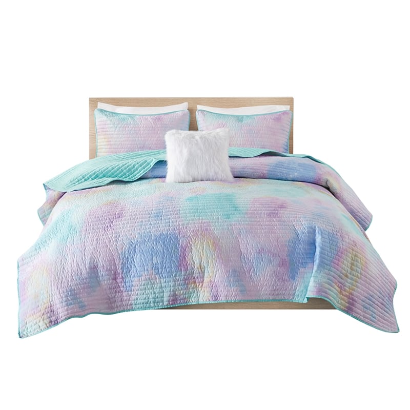 Olliix Intelligent Design Cassiopeia Twin/Twin XL Quilt Set Polyester in Aqua