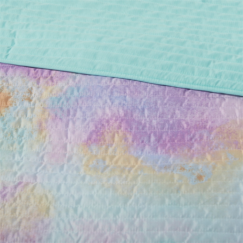 Olliix Intelligent Design Cassiopeia Full/Queen Quilt Set Polyester in Aqua