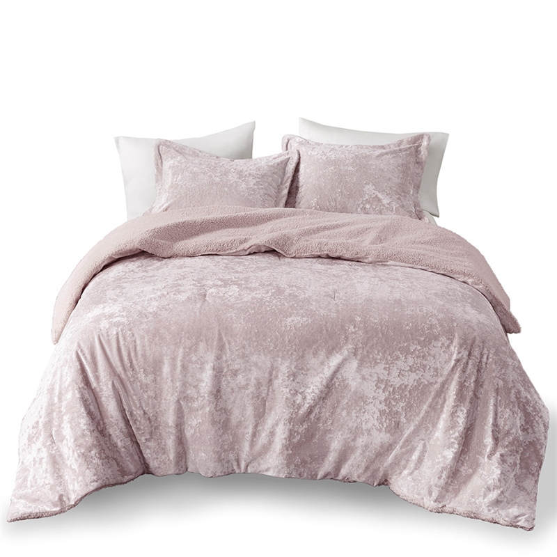 Olliix Intelligent Design Mira King/Cal King Comforter Mini Set in Lavender