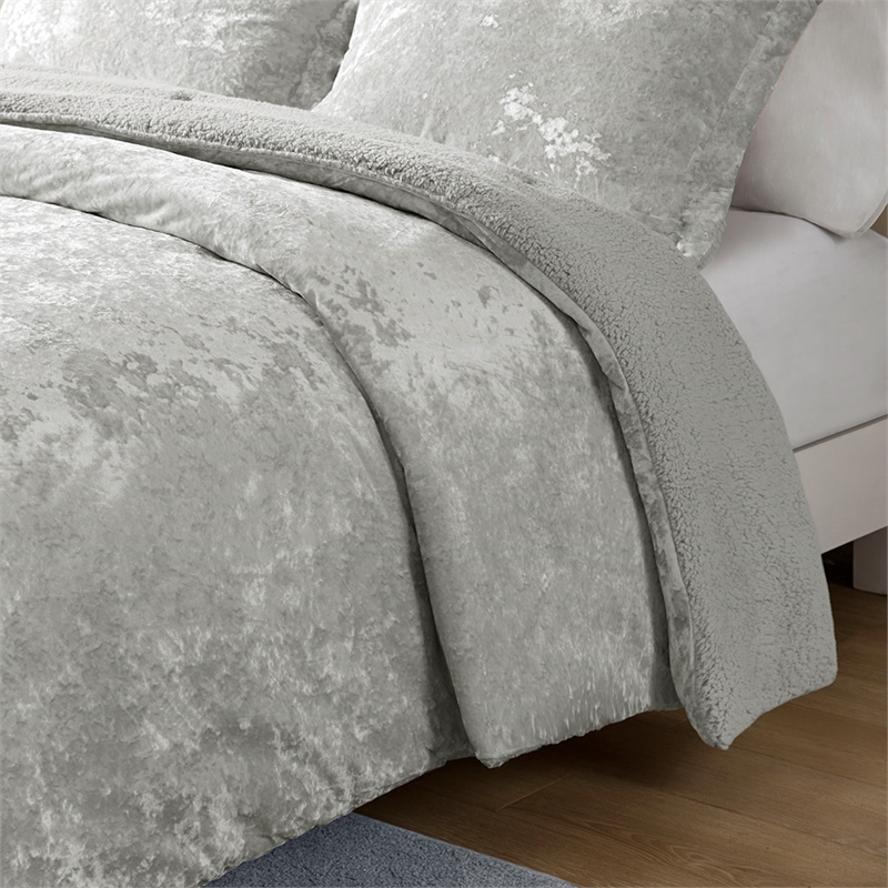 Olliix Intelligent Design Mira Full/Queen Comforter Mini Set Polyester in Silver
