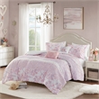 Olliix Intelligent Design Oliena Twin/Twin XL Comforter Set Polyester in Pink