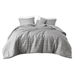 Olliix Intelligent Design Oliver Twin/Twin XL Comforter Set Polyester in Gray