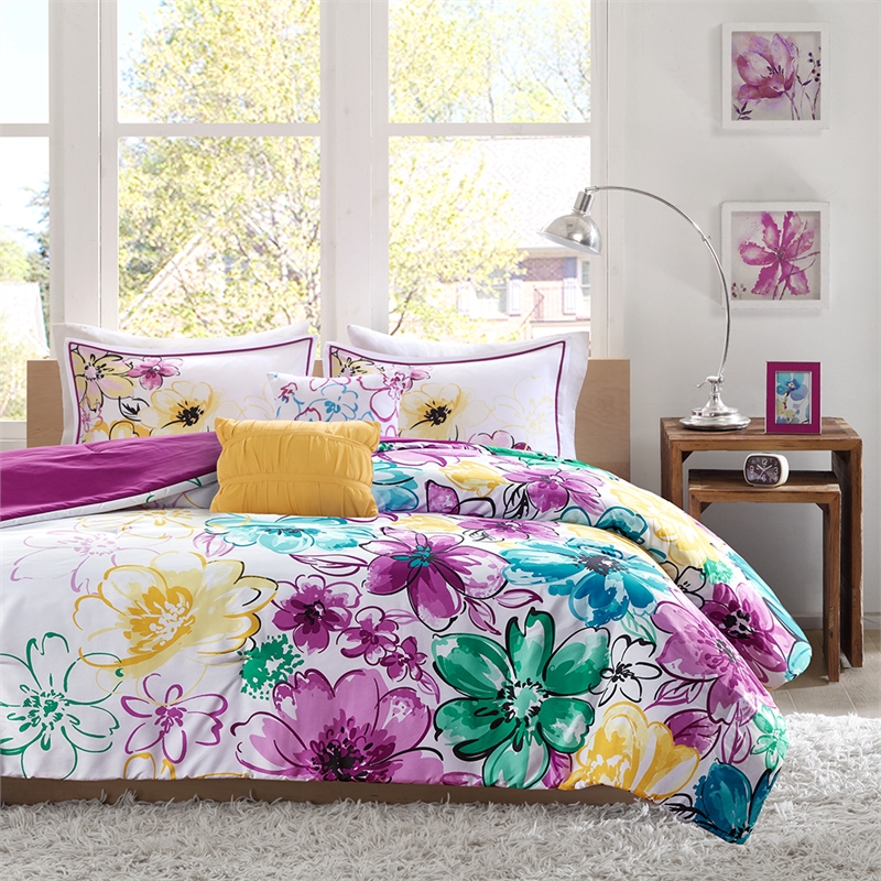 Olliix Intelligent Design Olivia Twin/Twin XL Comforter Set Polyester in Blue