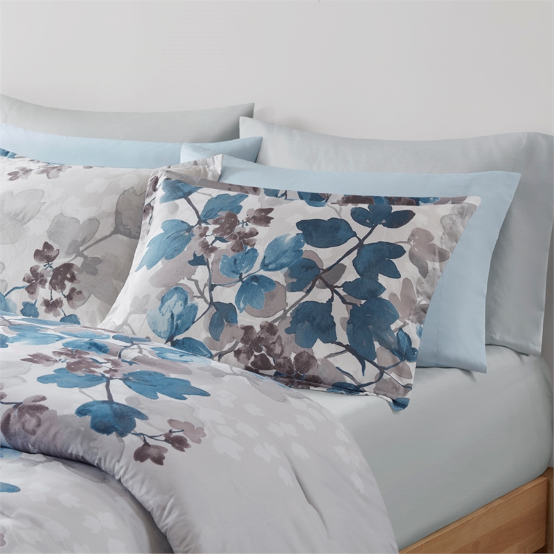 Olliix Madison Park Essentials Alexis Queen Comforter Set Polyester in Blue