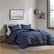 Olliix Intelligent Design Remy Twin/Twin XL Comforter Mini Set Polyester in Navy