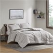 Olliix Intelligent Design Remy Full/Queen Comforter Mini Set Polyester in Gray